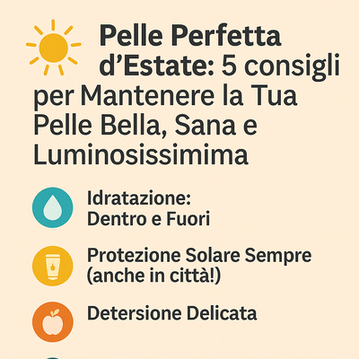 Pelle Perfetta d’Estate: 5 Consigli per Mantenere la Tua Pelle Bella, Sana e Luminosissima