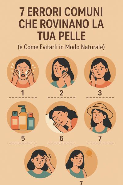 7 Errori Comuni che Rovinano la Tua Pelle (e Come Evitarli in Modo Naturale)