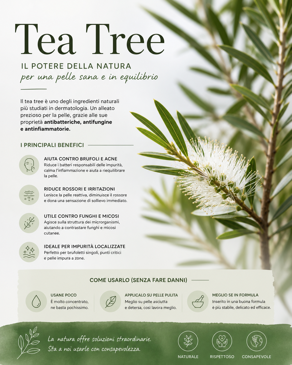 Tea Tree: benefici per la pelle, come usarlo davvero e quando funziona ...